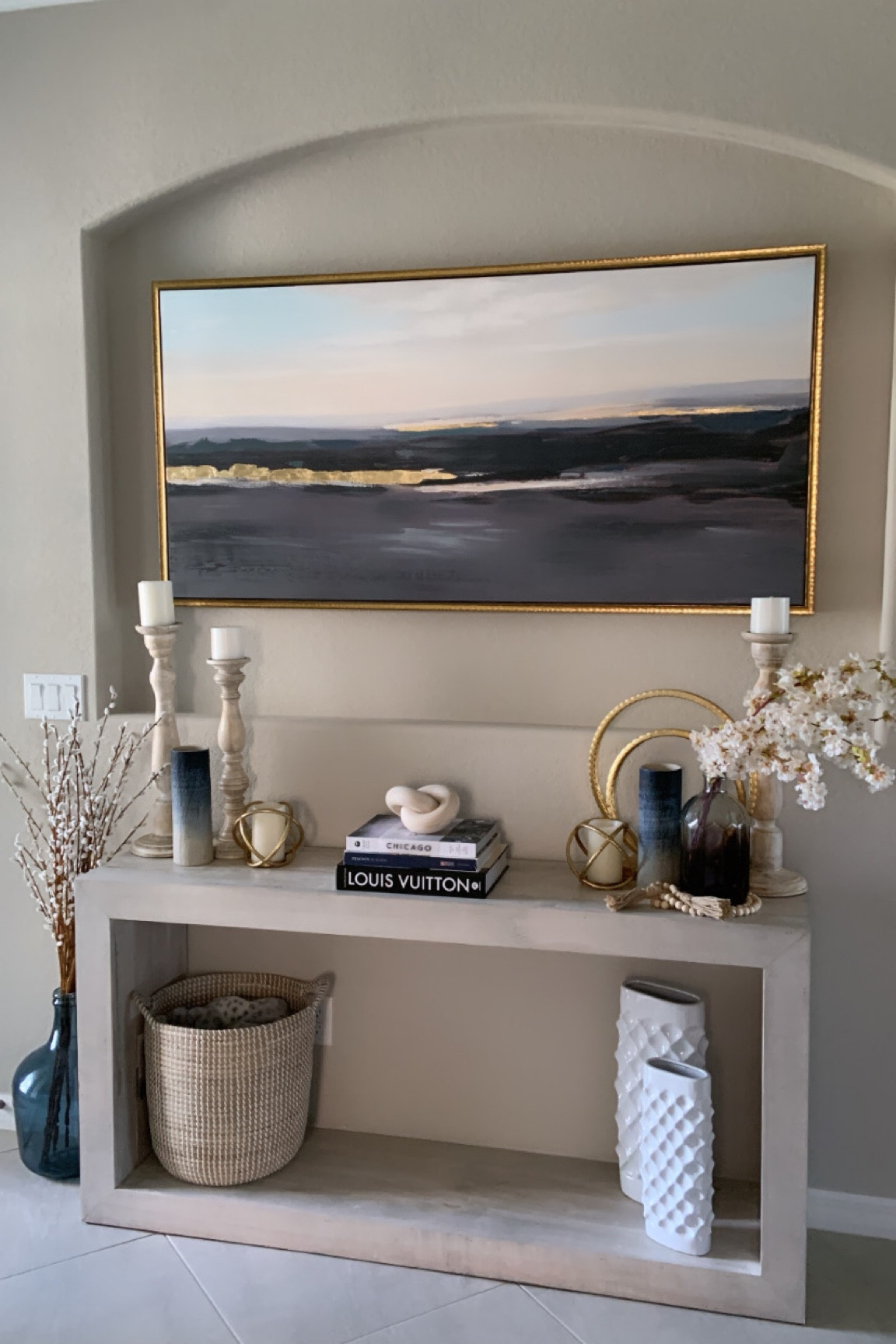 Modern coastal entryway. Coastal decor. Home decor. Florida home. Blue and gold. Whitewashed wood.  Amazon finds. 

#LTKFind #LTKunder50 #LTKhome