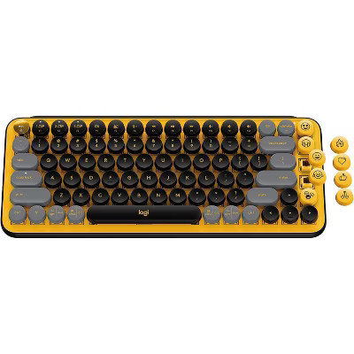 Logitech POP KEYS WIRELESS MECH KEYBOARD BLAST YELLOW WITH EMOJI KEYS | Target