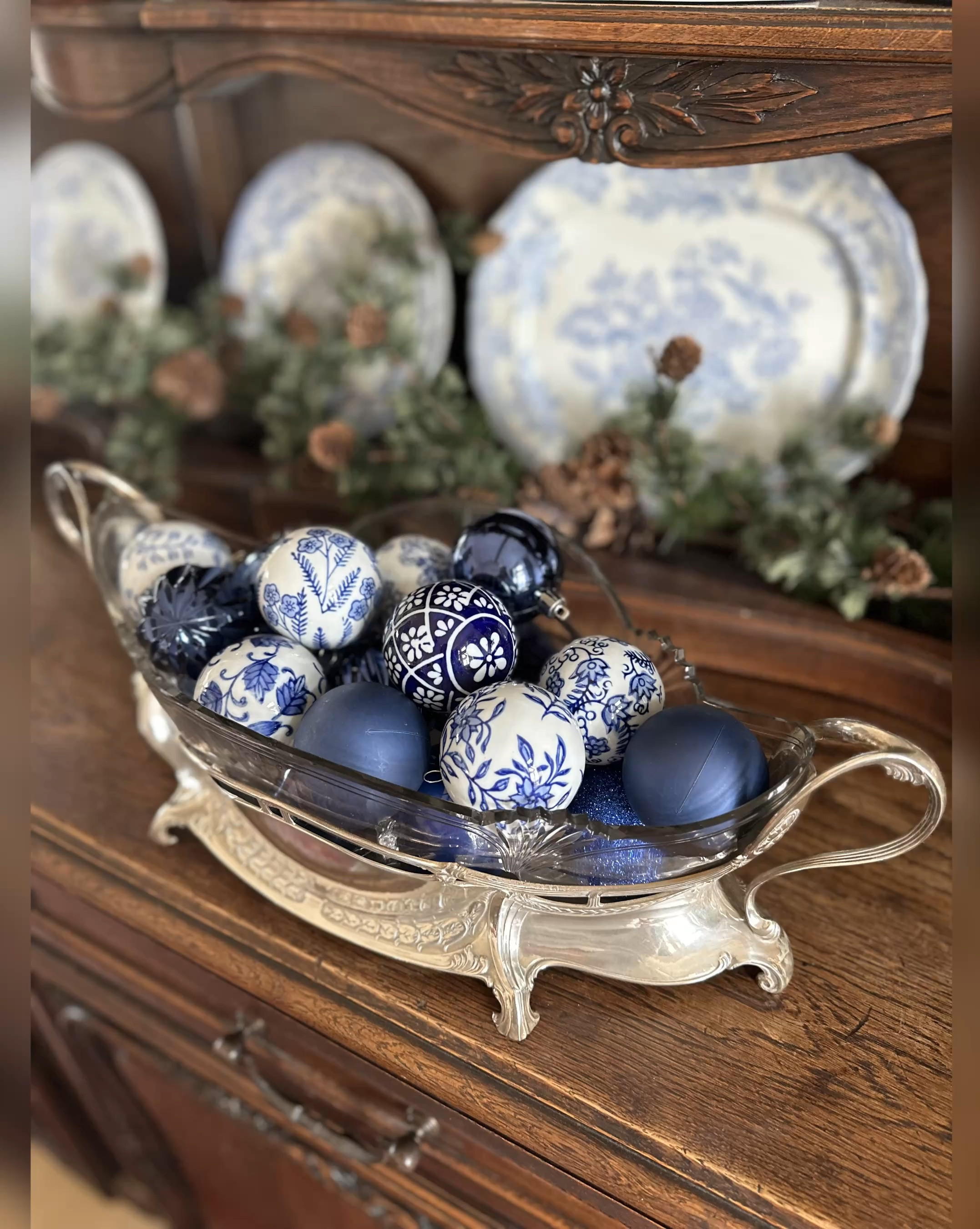 3 ways to use these pretty blue and white ornaments 💙🩵🤍

#LTKHoliday #LTKHome #LTKWatchNow