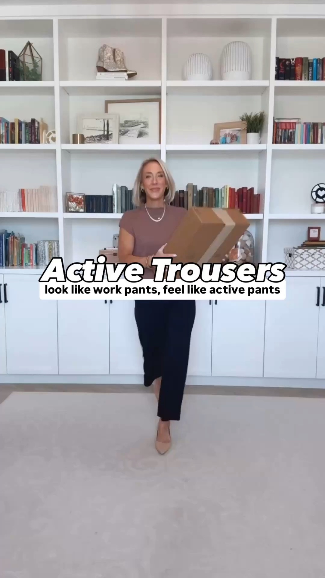 Active Trousers look like work pants, feel like active pants * Wide Leg Yoga-Work Pants - size small, 27" Inseam. 30+ songs * Short Sleeve Mock Neck Sweater - size Small. 8 colors. Wide Leg Dressy/Casual/Yoga High Waist Trousers - size small, 27" Inseam with Faux Back Pockets (should have done an XS). 7 colors. (I got the Black, Dark Navy, and Gray Sage). Modal Soft Short Sleeve Drop Shoulder Boxy Crop T-Shirt - size small. 6 colors. Modal Soft Long Sleeve Polo Sweatshirt - size small. 5 colors. UPF 50+ Short Sleeve Quick Dry Boxy Crop T-Shirt - size XSmall. 12 colors. * Cropped Denim Jacket w/ Long Sleeves - size XS. $32.

#LTKOver40#LTKSeasonal#LTKWorkwear 

 