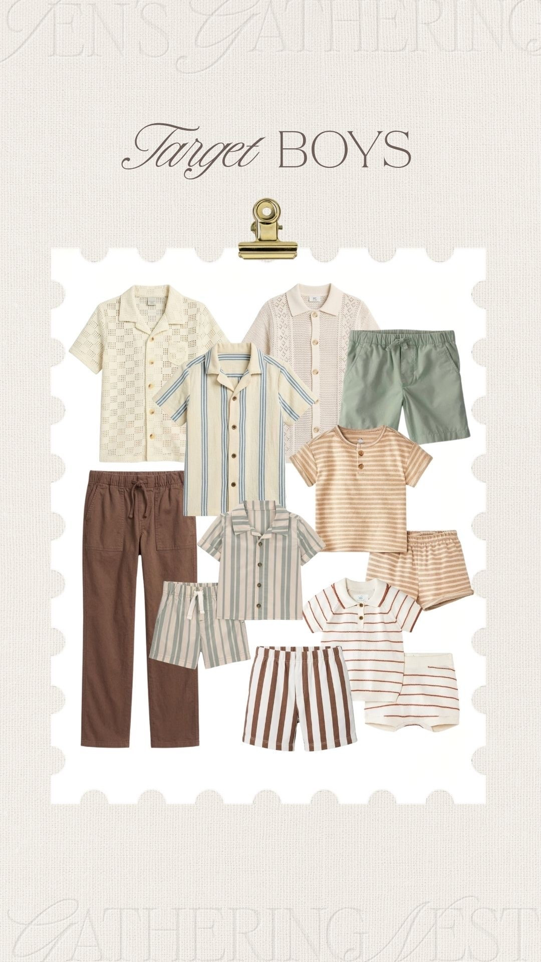 Target boys summer finds with easy warm-weather pieces, from striped sets and knit polos to pull-on shorts and vacation-ready outfits. Perfect for beach trips, play days and everyday summer style. 🤍

#targetboys #targetkids #targetfinds #boysclothes #boyssummeroutfits #toddlerfashion #kidsfashion #summeroutfits #vacationoutfits #targetstyle

#LTKmomlife #LTKBaby #LTKKids