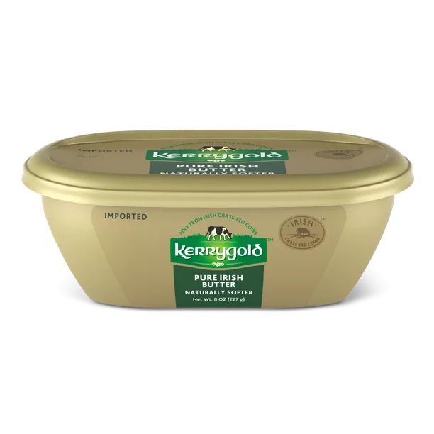 Kerrygold Naturally Softer Grass-Fed Pure Irish Butter, 8 Oz Tub - Walmart.com | Walmart (US)