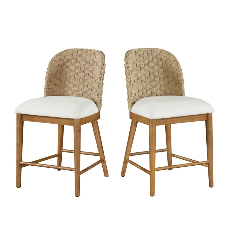 My Texas House Saylor Counter Height Barstools, Set of 2 | Walmart (US)