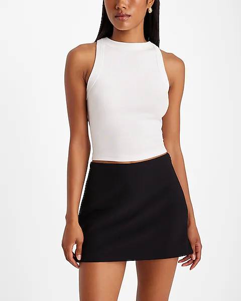 Editor Super High Waisted Mini Skort | Express