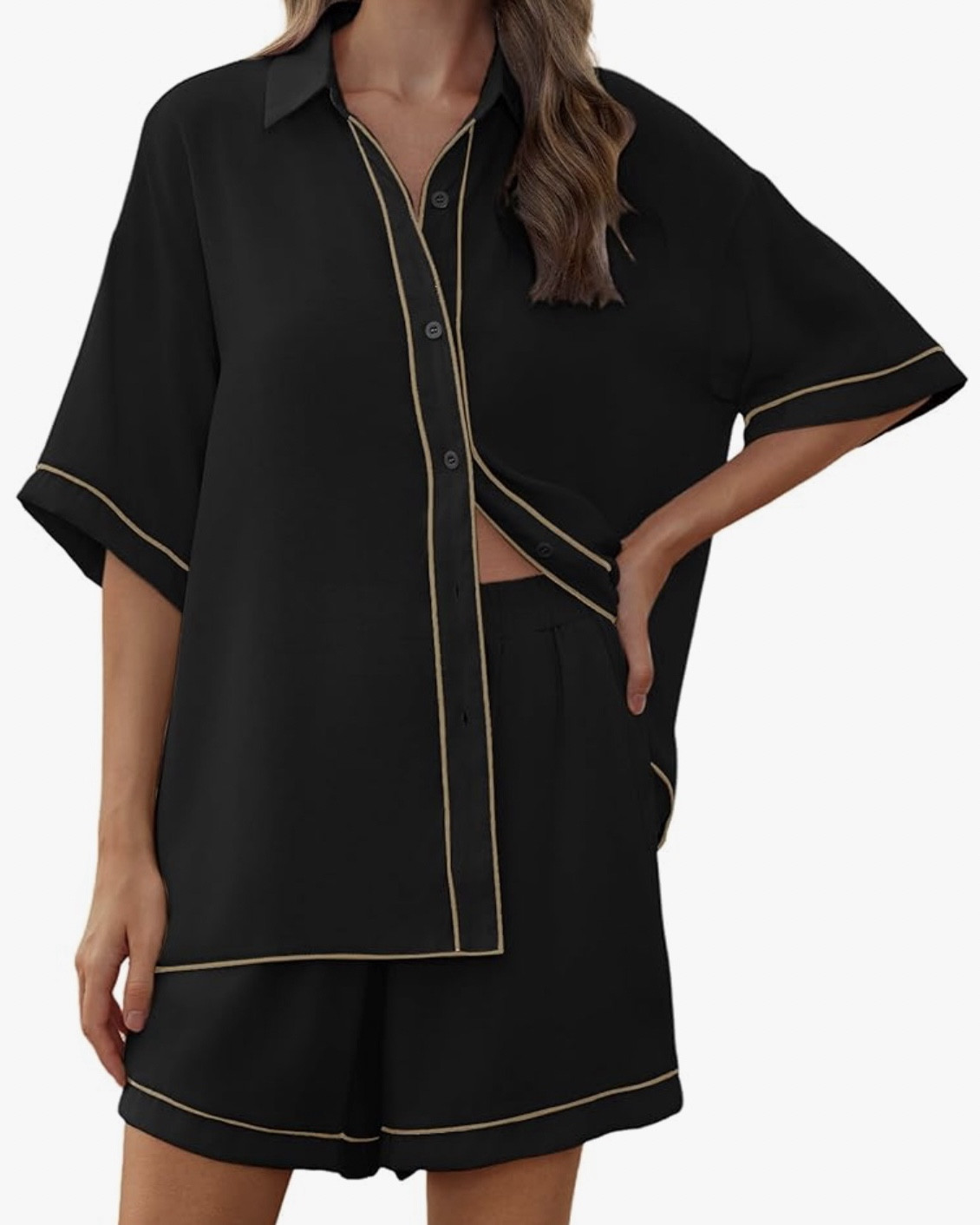 I insist on being comfortable but chic at home. These are perfect for relaxing. It’s two pieces and non restrictive.

#Loungewear #CozyClothes #ComfortStyle #LoungeLife #ChillOutfit #StayHomeStyle #ComfyLoungewear #LoungeSet #CasualStyle #RelaxInStyle

	•	#Pajamas
	•	#PJLife
	•	#Sleepwear
	•	#PajamaParty
	•	#CozyPJs
	•	#BedtimeFashion
	•	#ComfyPajamas
	•	#SleepyTime
	•	#PajamaStyle
	•	#GoodnightFashion


#LTKFindsUnder50 #LTKHome #LTKSummerSales