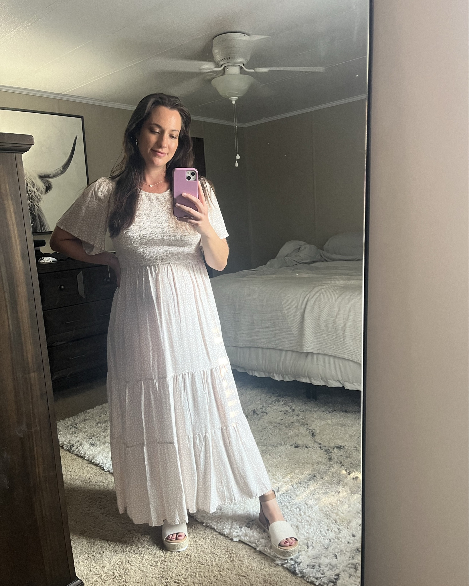 Comfy, casual summer dress.  Paired with platform sandals and silver jewelry.⭐️

#LTKBump