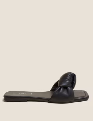 Knot Flat Mules | M&S Collection | M&S | Marks & Spencer (UK)