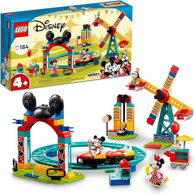 LEGO Disney Mickey and Friends – Mickey, Minnie and Goofy’s Fairground Fun 10778 Building Toy... | Amazon (US)