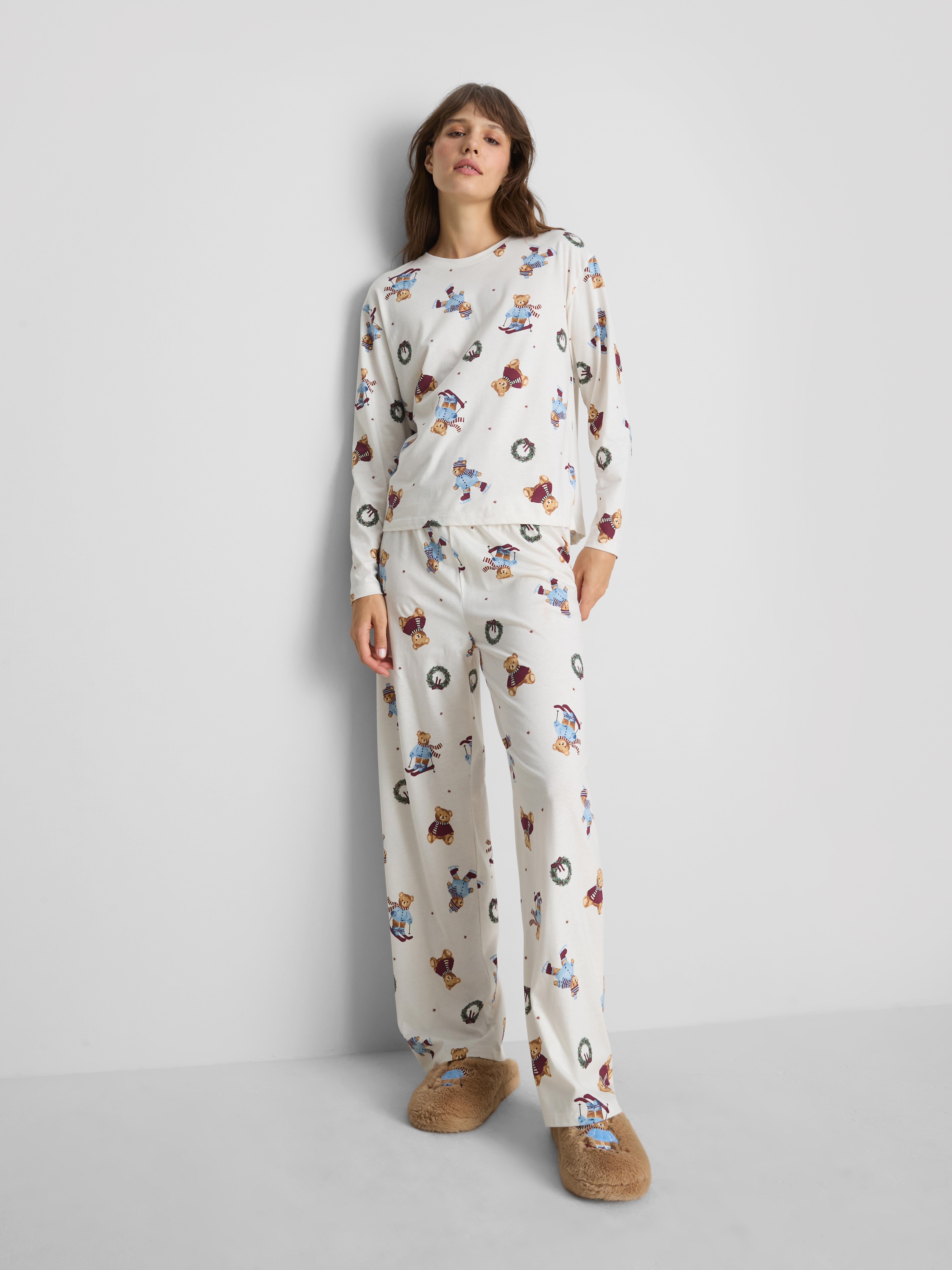 Women’s Pure Cotton Teddy Bear Family Christmas Pyjamas | Primark UK
