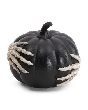 10in Pumpkin With Skeleton Hands | Halloween | Marshalls | Marshalls