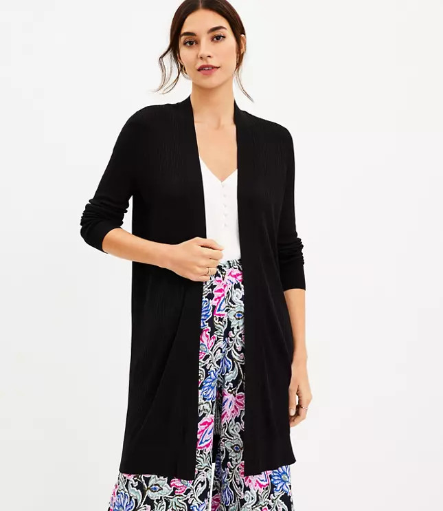 Long Open Cardigan | LOFT