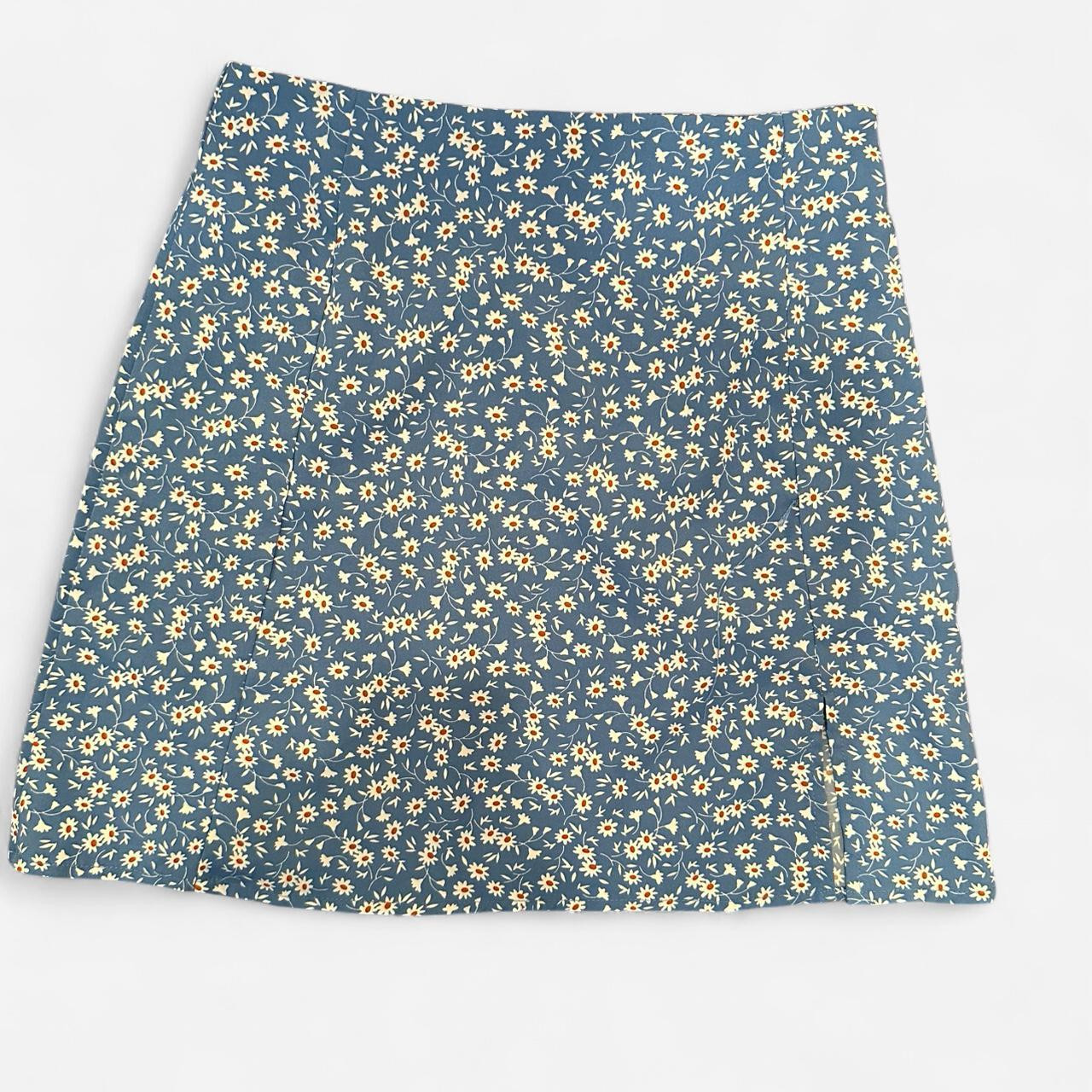 ASOS Women's Casual Skirt - Blue/Multi - S | Depop US
