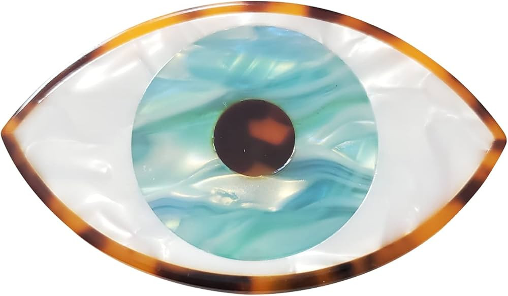 Big Evil Eye Claw Clips,Cellulose Acetate Hair Clips,Hair Claw Clips for Women,S3 | Amazon (US)