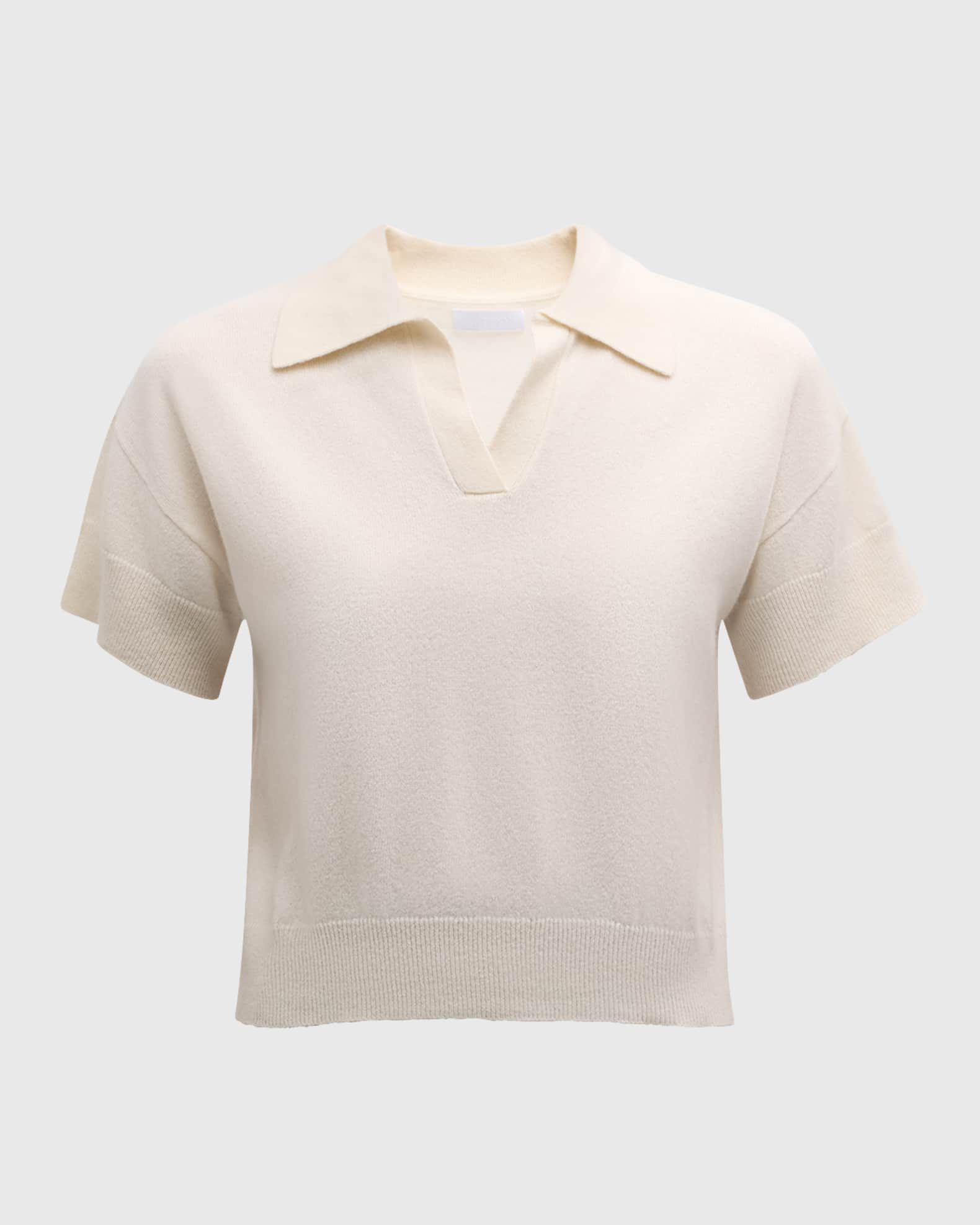 Mirabelle Cashmere Short-Sleeve Polo | Neiman Marcus
