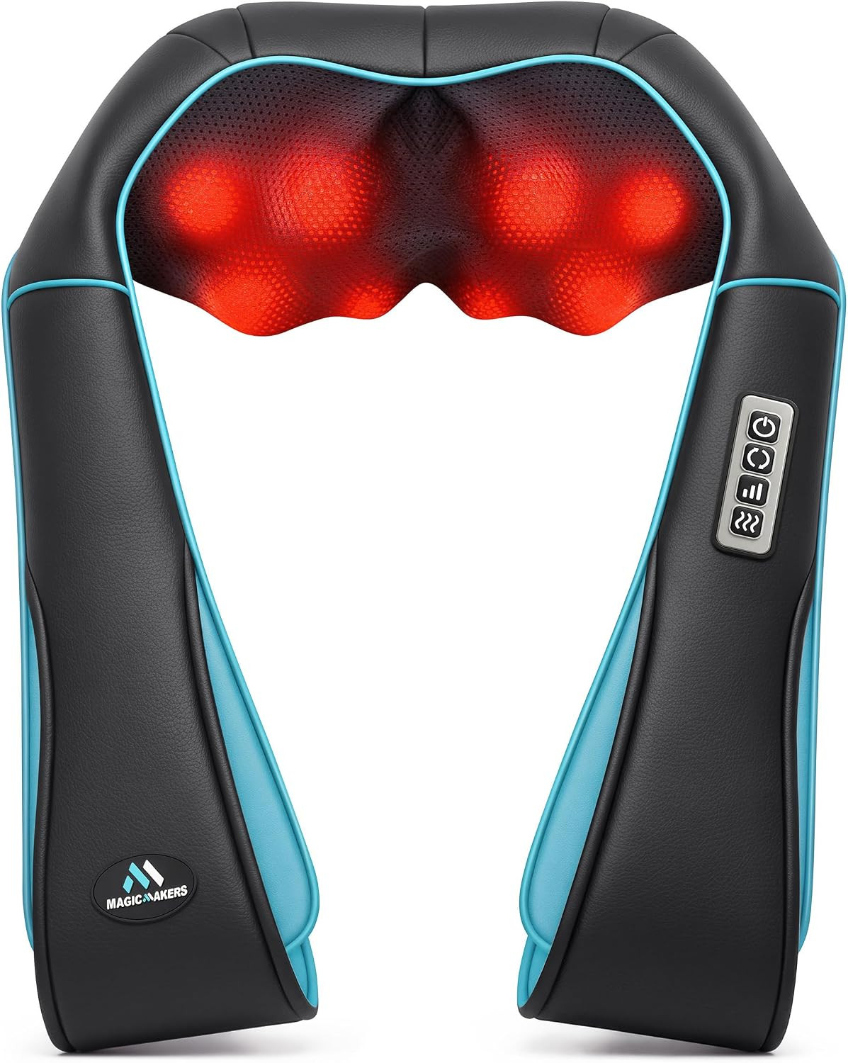 MagicMakers Shiatsu Neck Massager with Heat for Pain Relief Deep Tissue | Amazon (US)