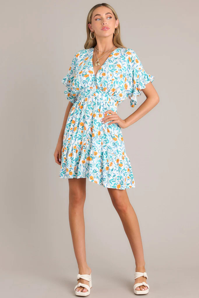 MINKPINK Bonnie Teal Mini Dress | Red Dress