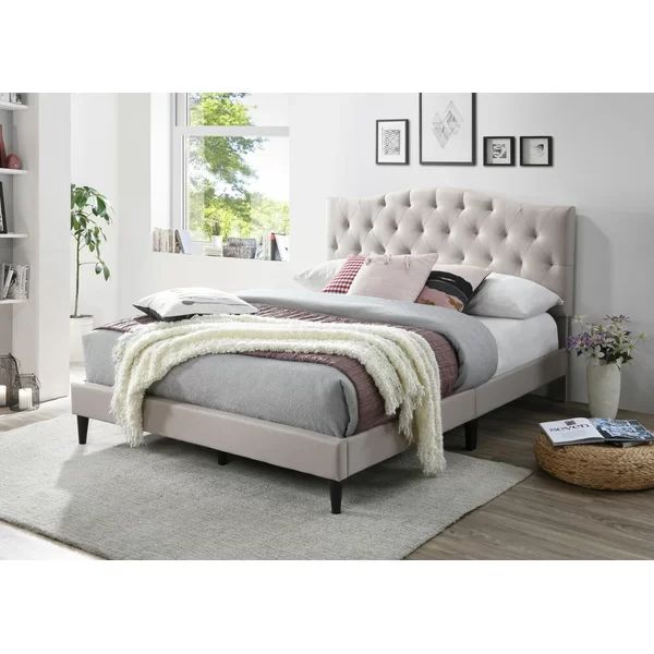 Lakeville Tufted Upholstered Low Profile Platform Bed | Wayfair North America