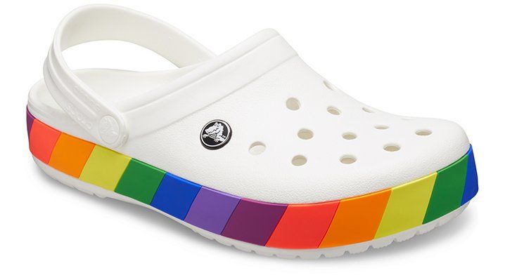 Crocs White / Multi Crocband Rainbow Block Clog | Crocs (US)