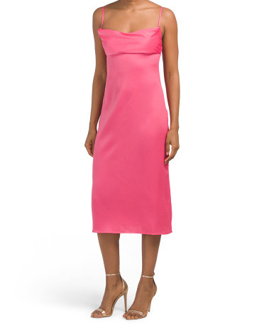 Charmeuse Cowl Midi Dress | TJ Maxx