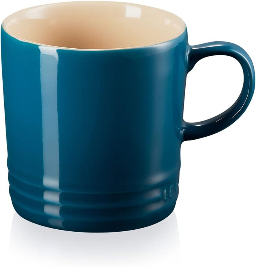 LE CREUSET Stoneware Coffee Mug, 350 ml, Deep Teal, 70302356420002 | Amazon (UK)
