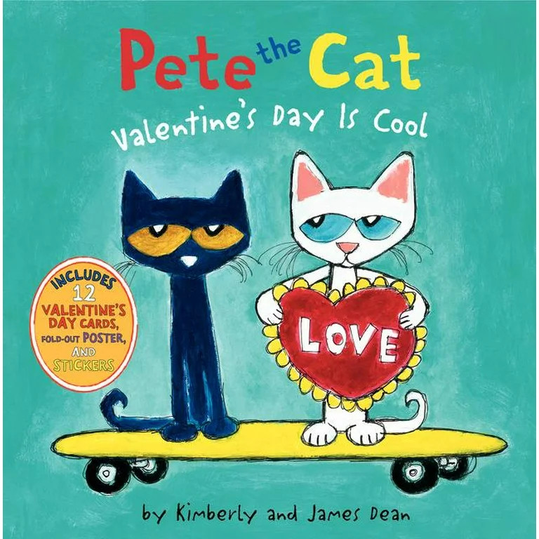 Pete the Cat: Pete the Cat: Valentine's Day Is Cool : A Valentine's Day Book for Kids (Hardcover) | Walmart (US)