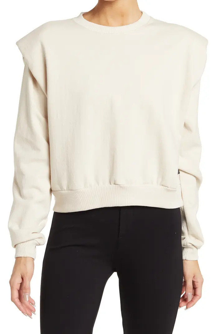 BUFFALO JEANS Indiana Padded Shoulder Sweatshirt | Nordstromrack | Nordstrom Rack