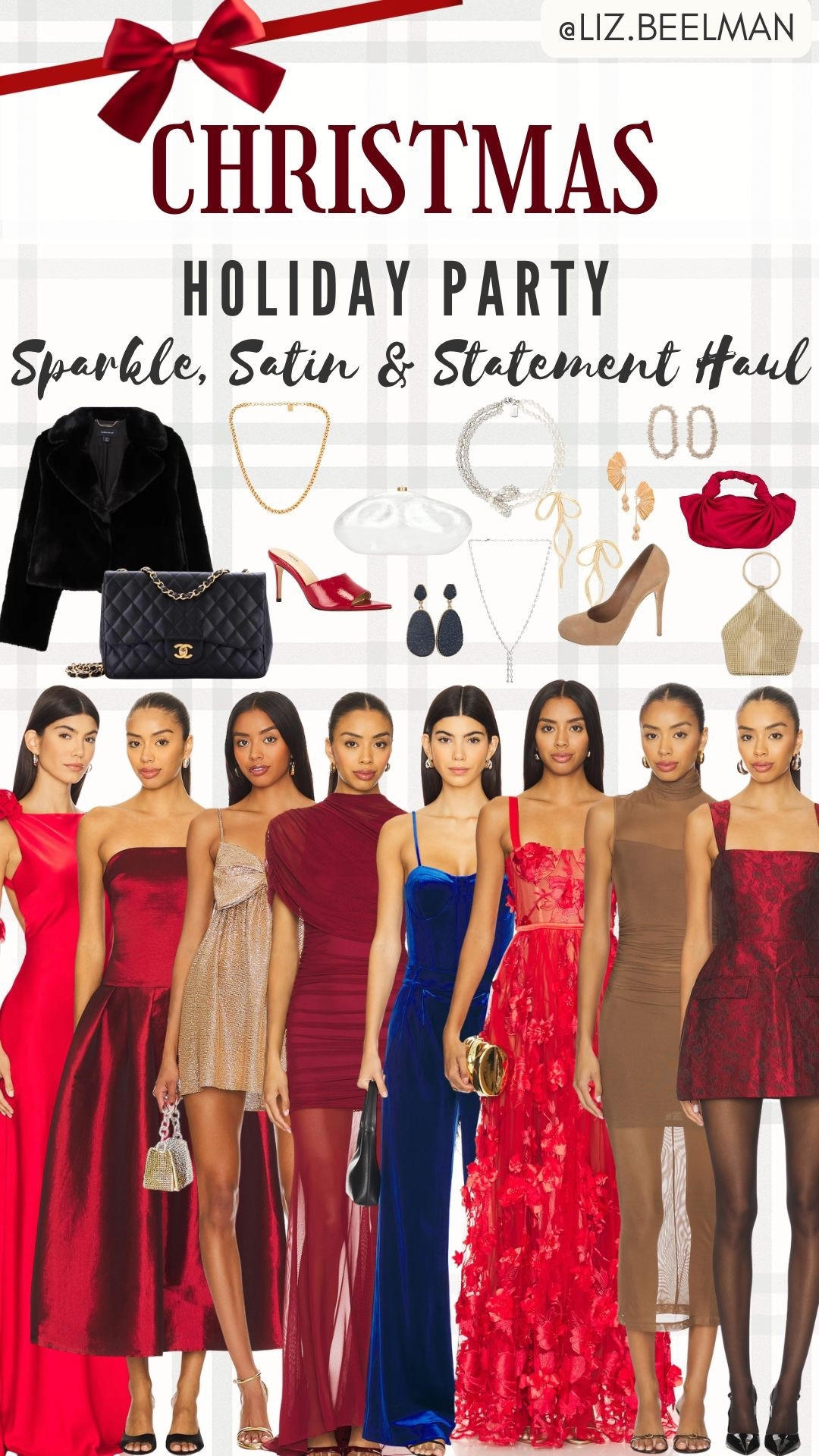 CHRISTMAS: Holiday Party Sparkle, Satin & Statement Haul