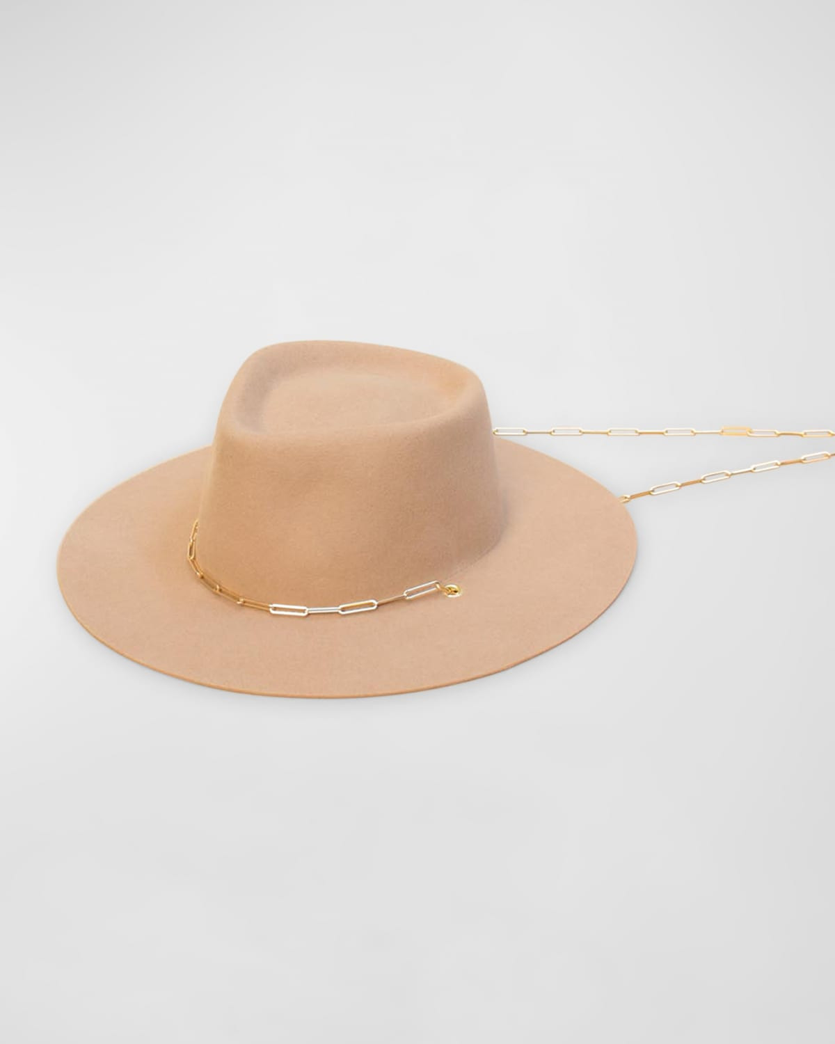 Ulysse Merino Wool Fedora With Chain | Neiman Marcus