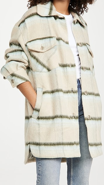 Vienna Brushed Wool Shirt Jacket | Shopbop