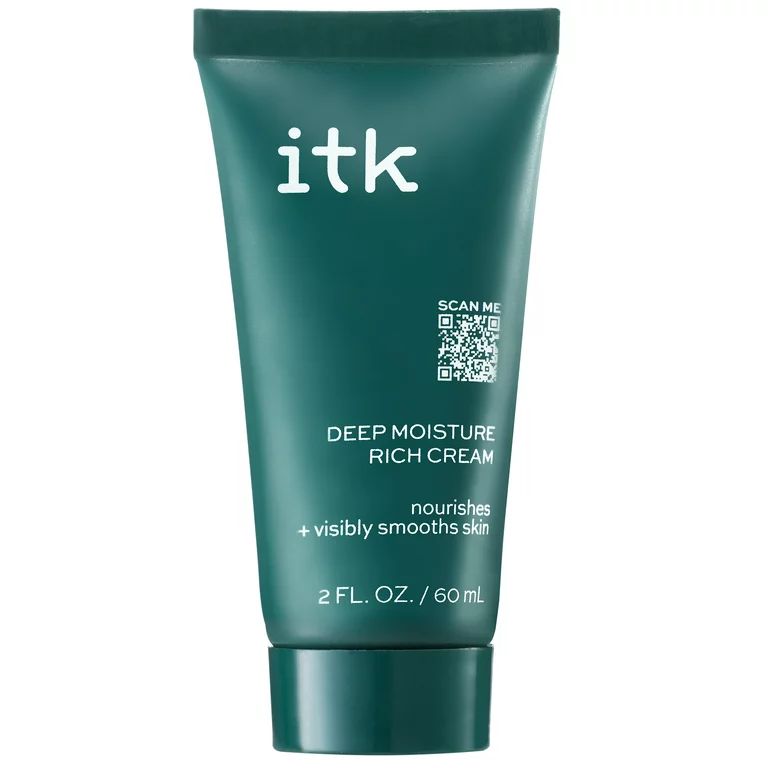 ITK Deep Moisture Rich Face Cream for Dry Skin with Hyaluronic Acid + Shea Butter, 2 oz | Walmart (US)