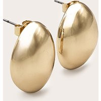 Gold Mini Pebble Stud Earring | PrettyLittleThing US