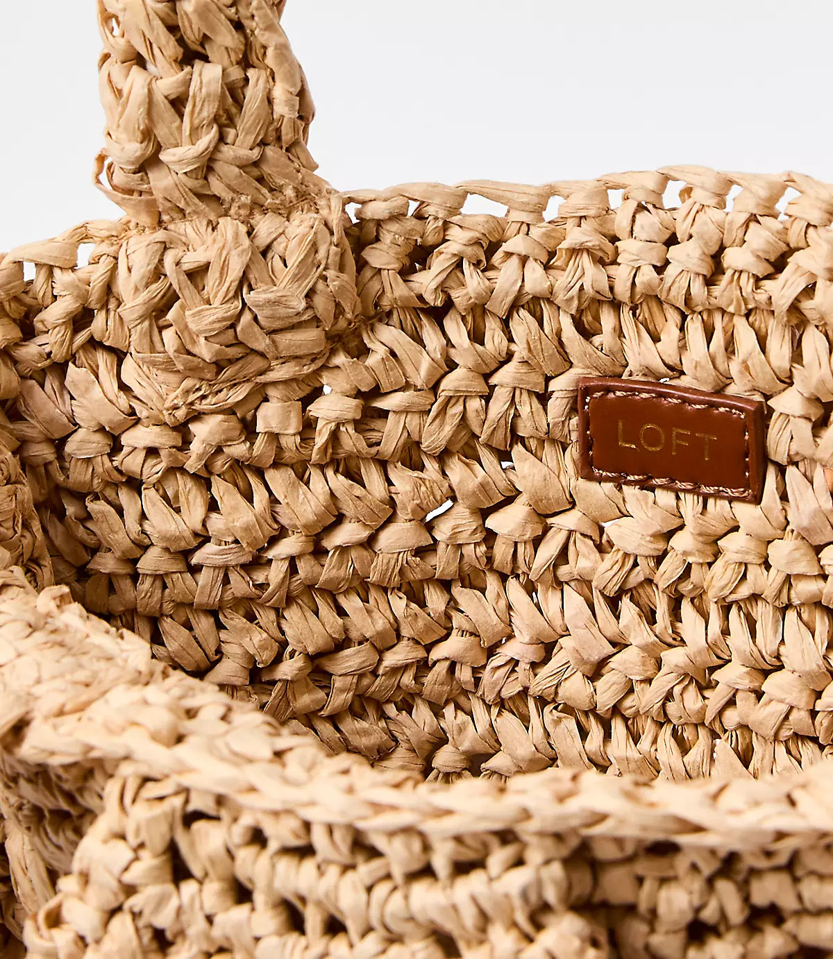 Ruffle Raffia Bag | LOFT