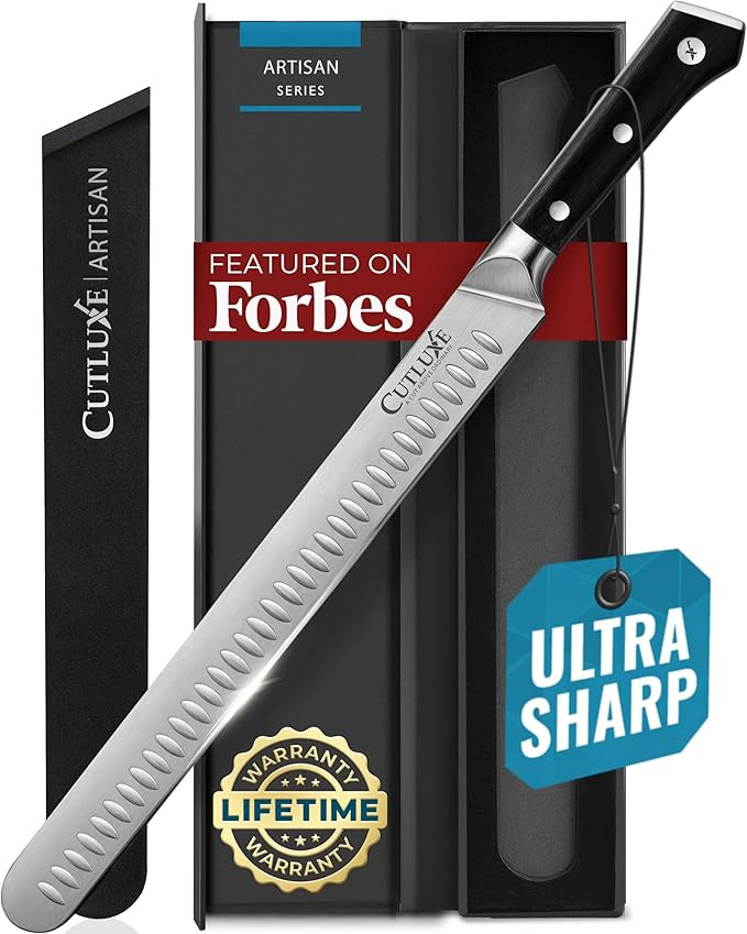 Cutluxe Brisket Knife – 12" Carving & Slicing Knife for Meat & BBQ – Razor Sharp German Steel... | Amazon (US)