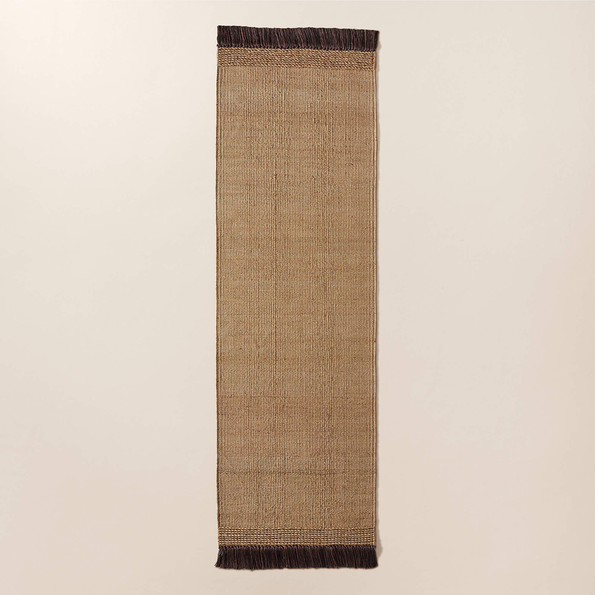 Liana Handwoven Light Brown Jute Runner Rug 2.5'x8' | CB2 | CB2