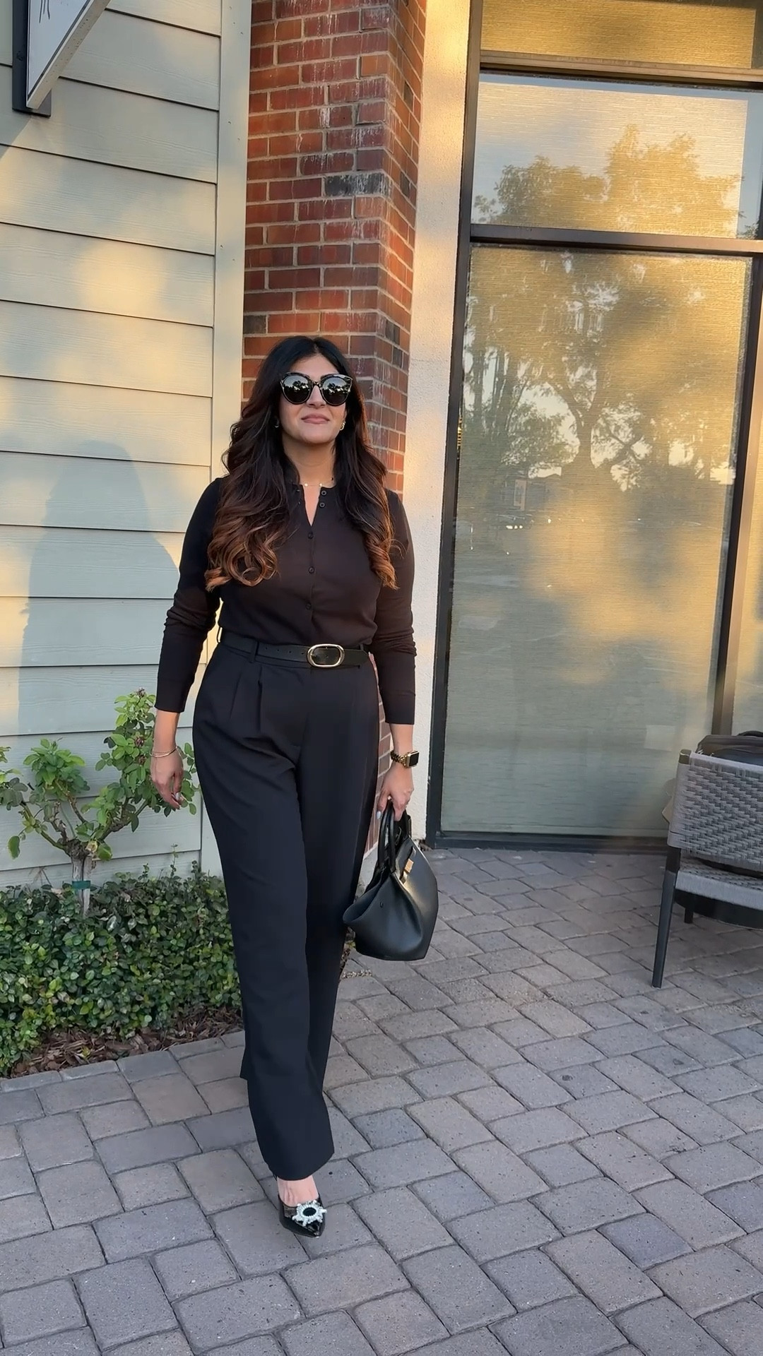 Work pants on cyber Monday sale! A classic workwear look - all black! This cardigan sweater paired with my favorite work pants is so classic and chic for fall workwear. Here in black but I’m sure all brown would look good too! 

Workwear / fall office looks / corporate outfits / business casual / Jcrew / Abercrombie & Fitch

Wearing size 31 long in pants. 

#cyberweek #blackfriday #workwear #workpants 

#LTKSaleAlert #LTKWorkwear #LTKCyberWeek