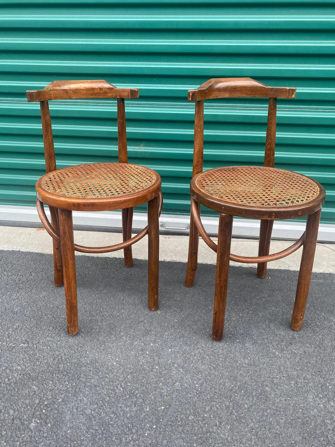 Pair of Vintage Thonet style Cane Bentwood Chairs | Etsy (US)