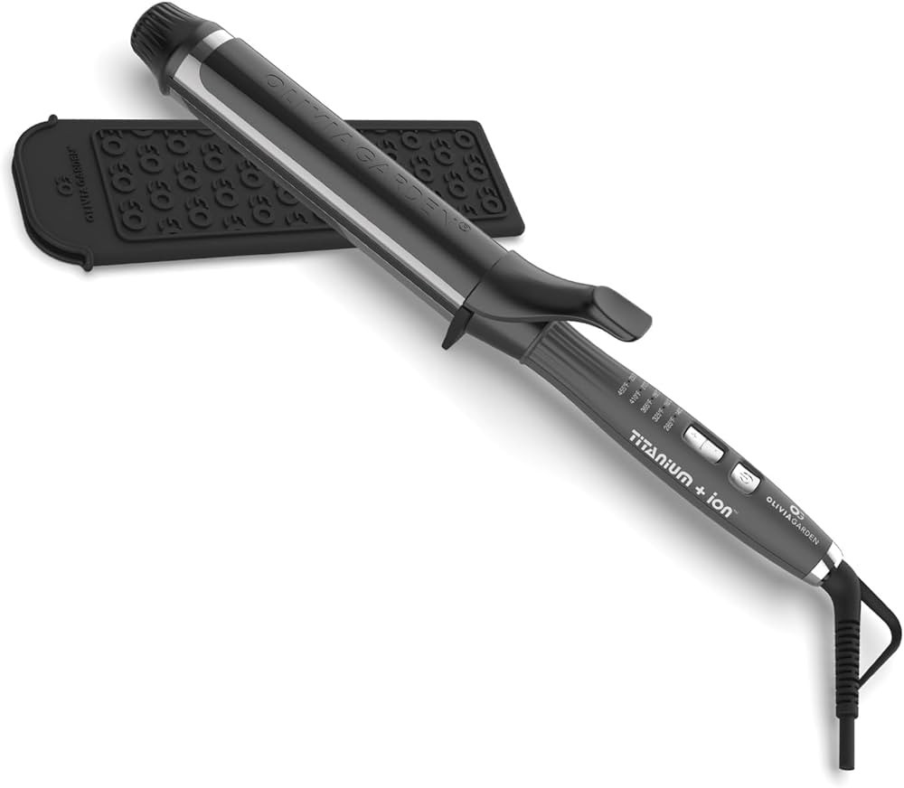 Amazon.com: Olivia Garden Titanium + Ion Professional Curling Iron for All Hair Types - Includes ... | Amazon (US)