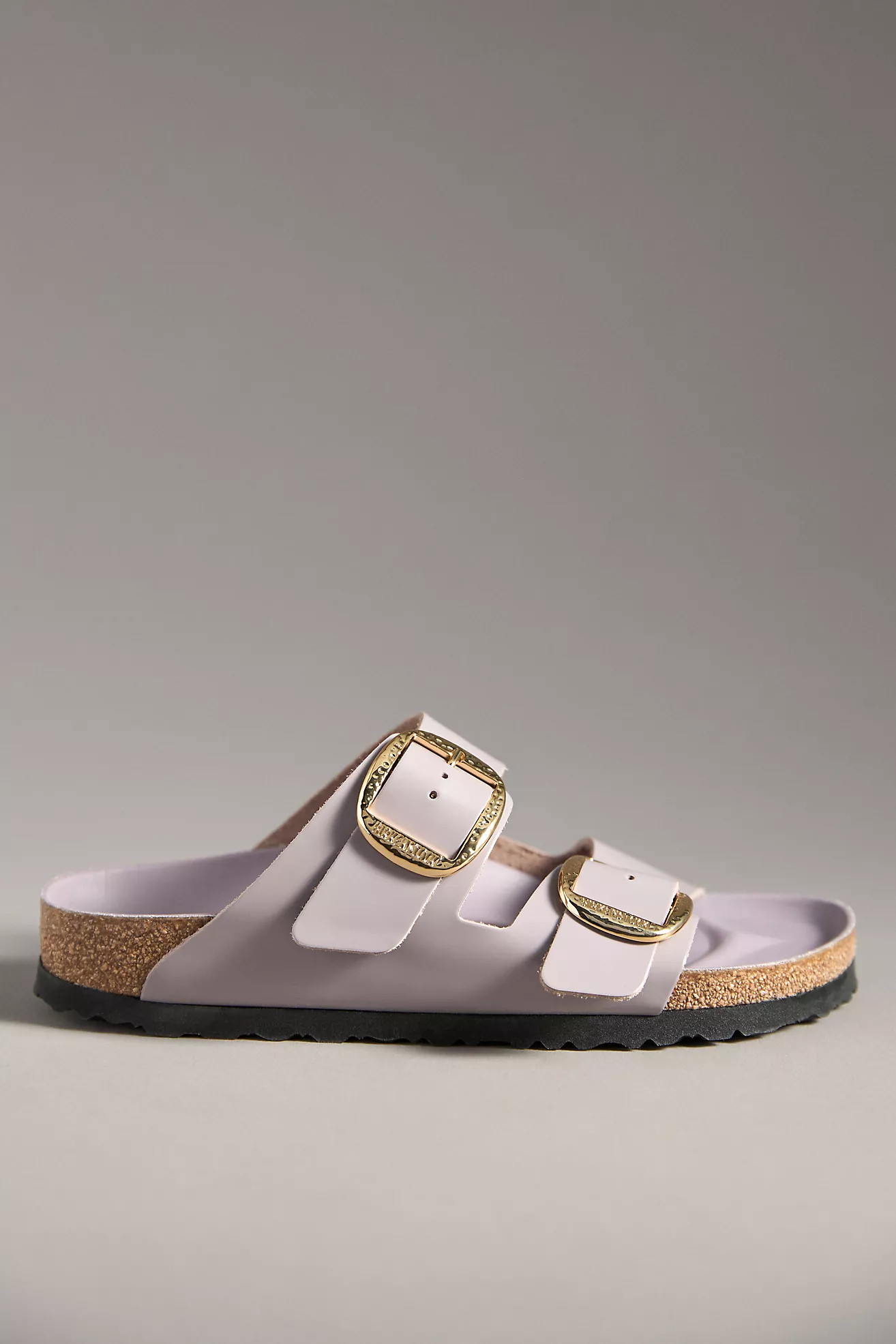 Birkenstock Arizona Big Hammered Buckle High Shine Sandals | Anthropologie (US)