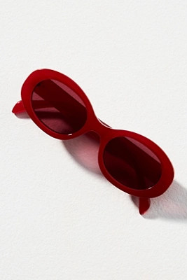 Slim Bubble Oval Sunglasses | Anthropologie (US)