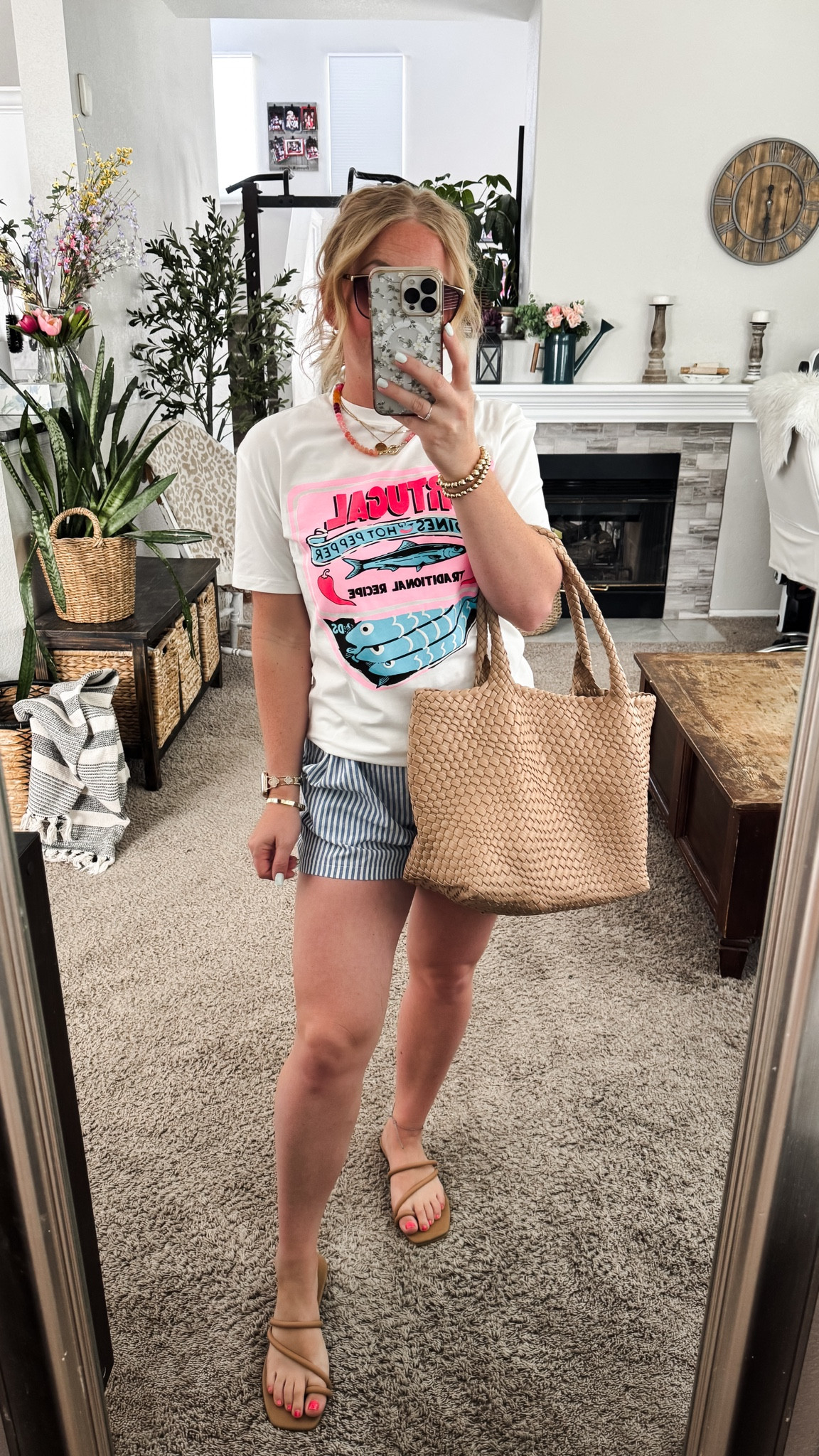 Sardine graphic tee with striped boxer shorts, tote bag, and sandals





Amazon outfits every outfit inspo, outfit ideas, casual outfits amazon, amazon outfits every day, spring outfits 2026, summer outfits

#LTKootd #LTKSaleAlert #LTKPetite