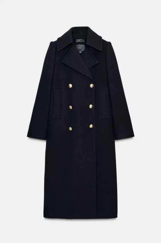 LONG WOOL BLEND COAT ZW COLLECTION | Zara Canada