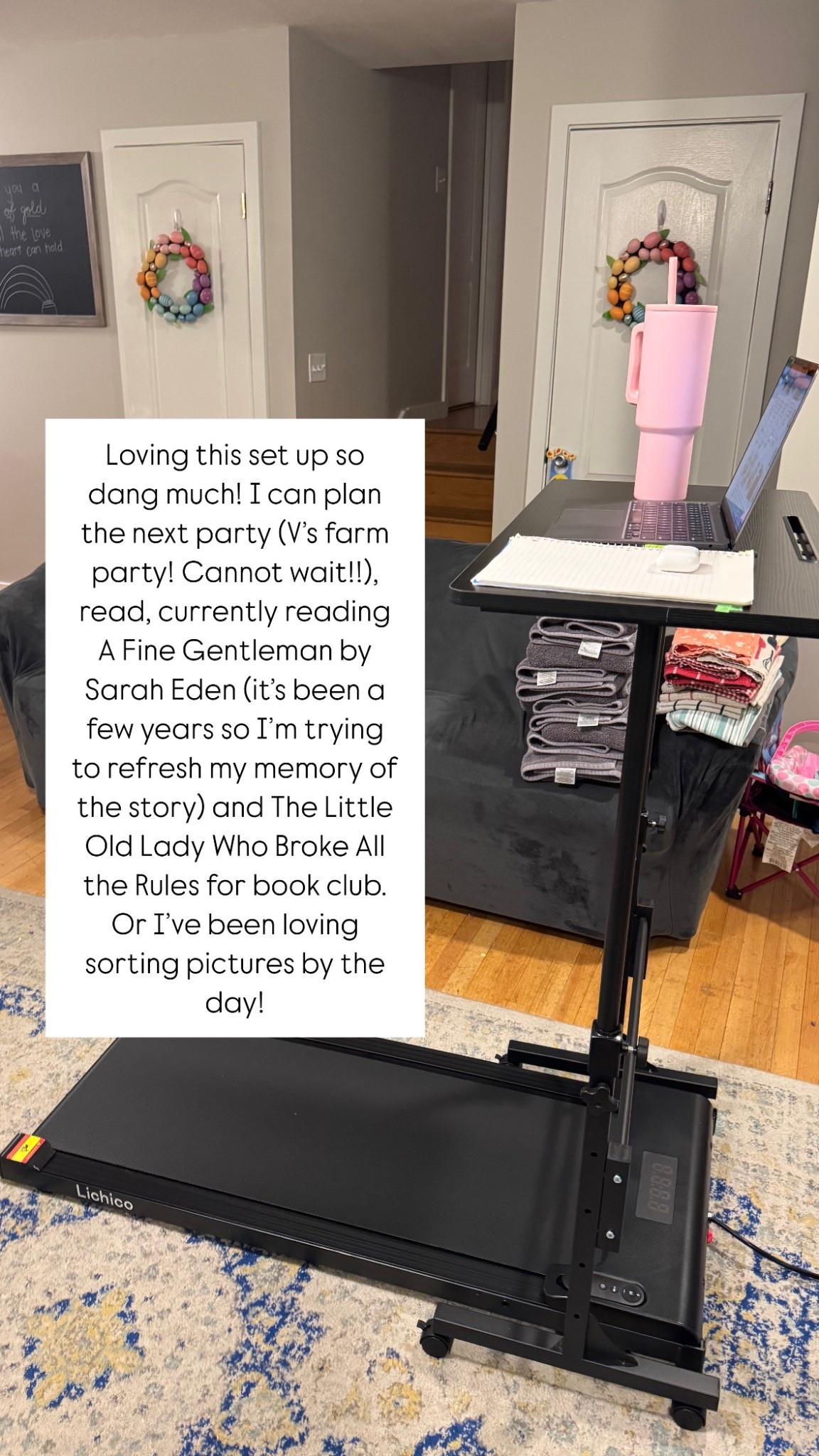 Love getting some extra steps in and being productive with this set up! 

#LTKActive #LTKHome #LTKSaleAlert