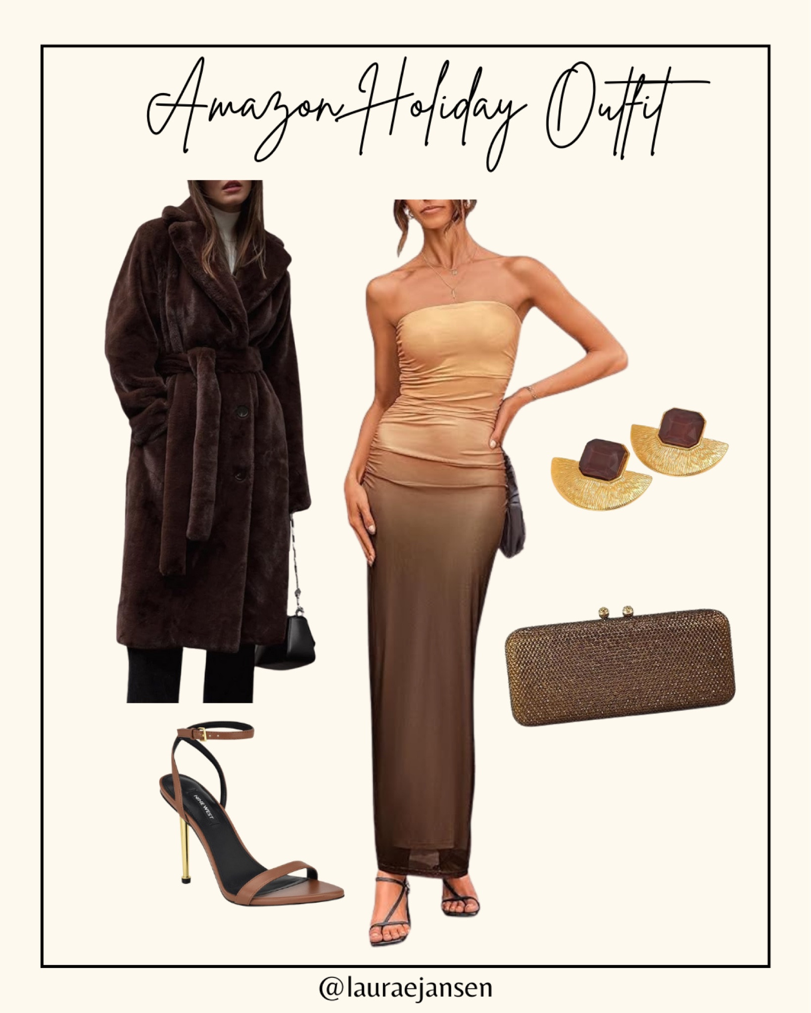 Brown is in! Taking my summer dress and making it a classic holiday party look 

#LTKParties #LTKSeasonal #LTKHoliday