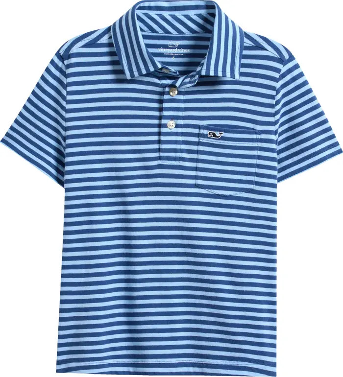 vineyard vines Kids' Island Stripe Pocket Polo | Nordstrom | Nordstrom