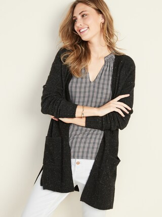 Soft-Brushed Open-Front Long-Line Sweater for Women | Old Navy (US)