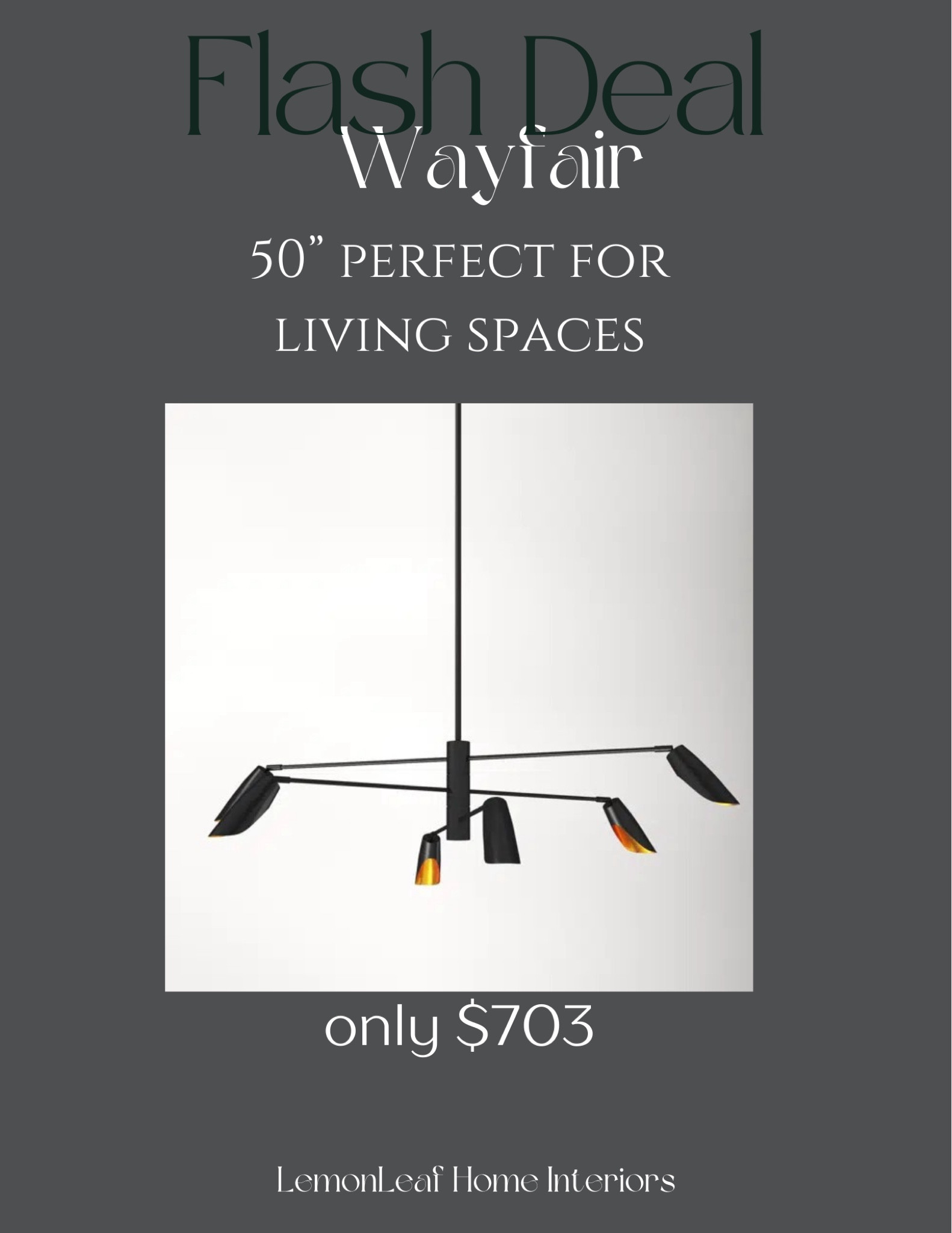 This is a fabulous light fixture for a living space or dining room. 50” wide and super great deal for Black Friday at wayfair!


#LTKstyletip #LTKhome #LTKCyberWeek