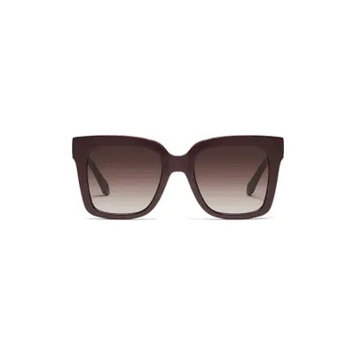QUAY Icy 58mm Square Polarized Sunglasses in Green Tort/Smoke Polarized at Nordstrom Rack | Nordstrom Rack