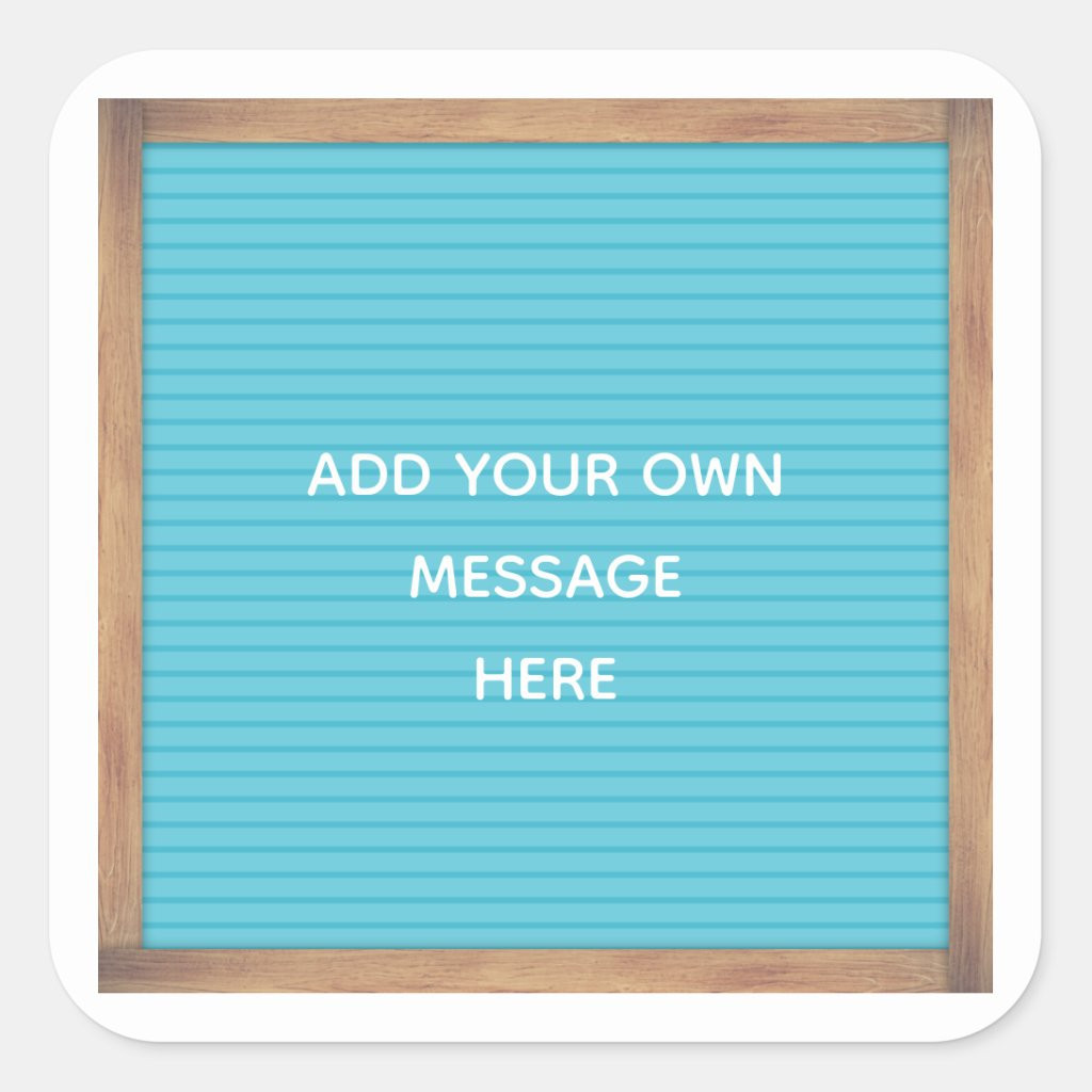 Teal Letterboard Marquee Sign Custom Message | Zazzle