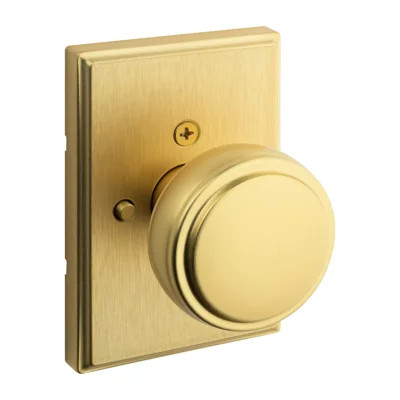 Sora Bed/Bath Knob w/ Rectangular Rose | Wayfair North America