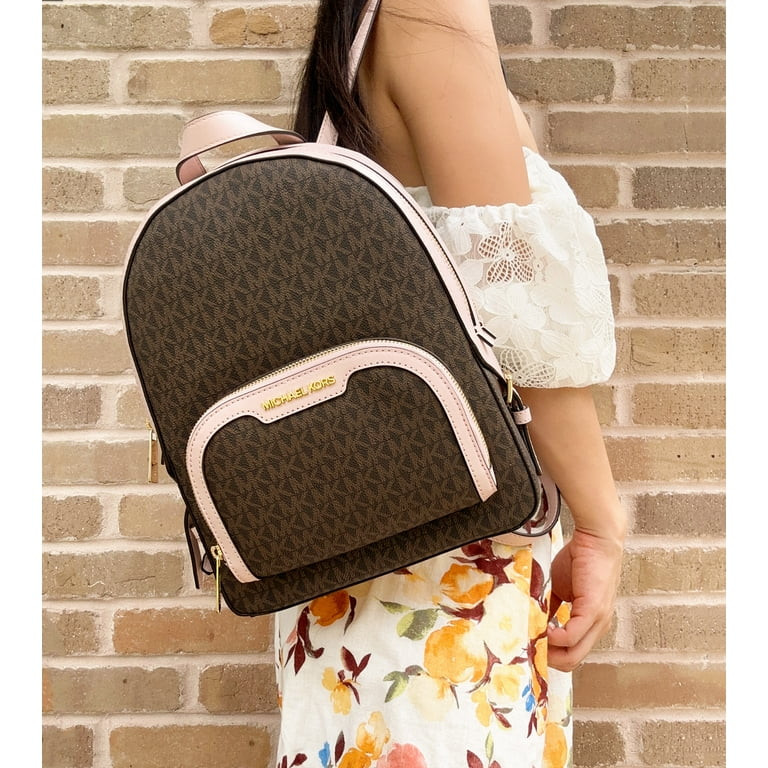 Michael Kors Womens Jaycee Medium Logo Backpack 35S2G8TB2B-424 (Powder Blush) | Walmart (US)